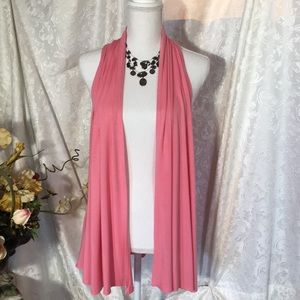 Sleeveless pink cardigan in EUC!